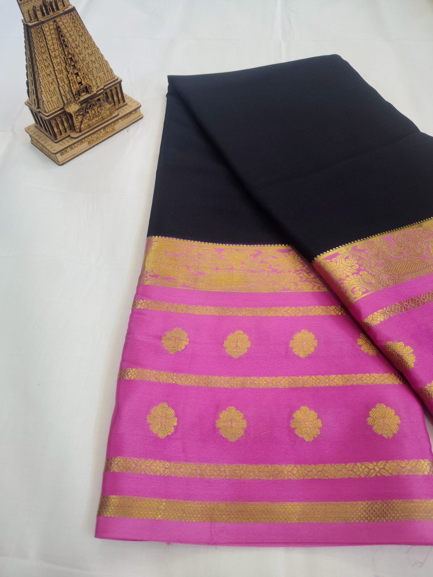 160 Gsm pure mysore crape silk
